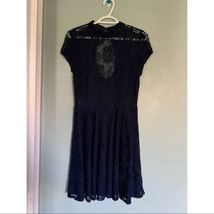 Navy lace dress